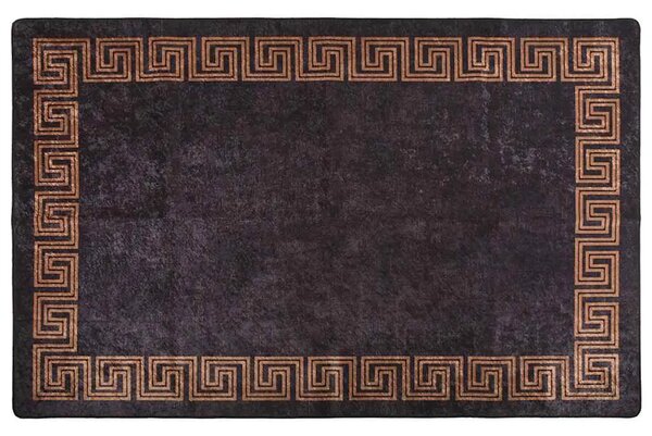 Perivi tepih 80 x 150 cm crno-zlatni - Crna 80 x 150 cm Crna 80 x 150 cm