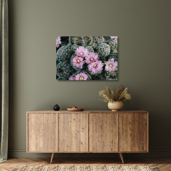 Staklena slika cvijeta kaktusa (70x50 cm)