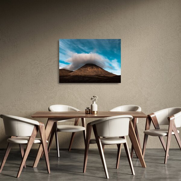 Staklena slika - Oblak iznad vrha (70x50 cm)