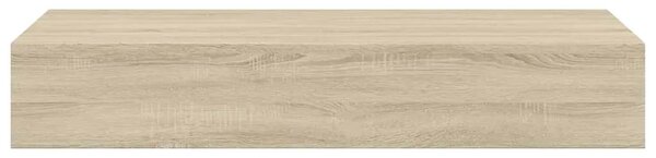 Zidna polica s ladicom boja hrasta 60 x 23 5 x 10 cm MDF - Boja hrasta 60 x 23.5 x 10 cm 1 1