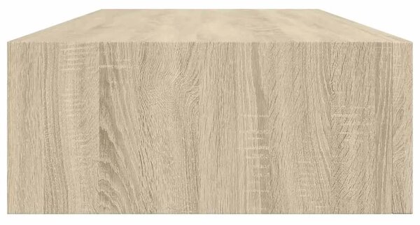 Zidna polica s ladicom boja hrasta 60 x 23 5 x 10 cm MDF - Boja hrasta 60 x 23.5 x 10 cm 1 1