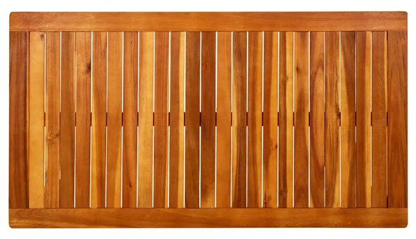 Vrtni stolić za kavu 110 x 60 x 45 cm masivno bagremovo drvo - Smeđa 110 x 60 x 45 cm 1 110 x 60 x 45 cm