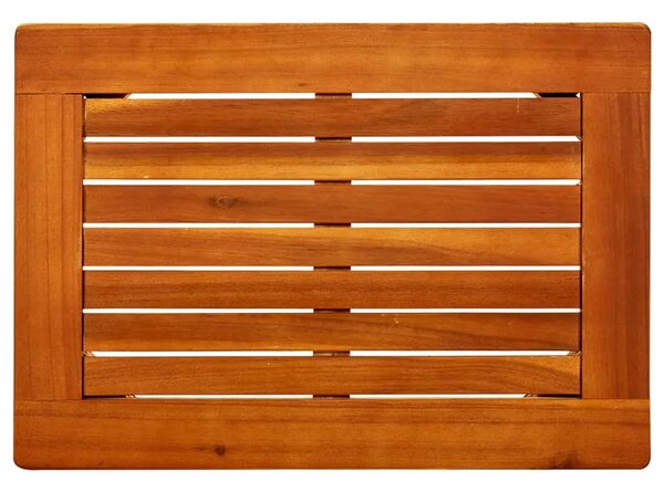 Vrtni stolić za kavu 50 x 35 x 36 cm masivno bagremovo drvo - Smeđa 50 x 35 x 36 cm 1 50 x 35 x 36 cm