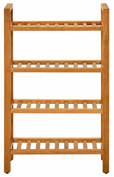 Stalak za obuću s 4 police 50x27x80 cm od masivne hrastovine - 1 80 cm 50 cm 1