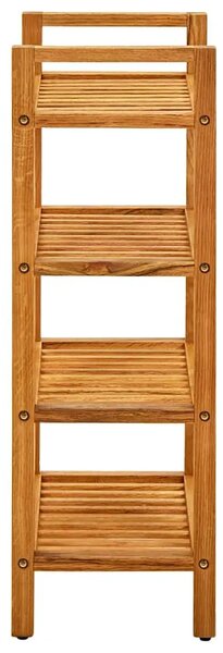 Stalak za obuću s 4 police 50x27x80 cm od masivne hrastovine - 1 80 cm 50 cm 1