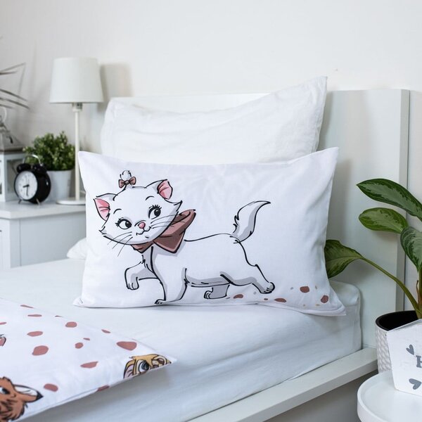 Bijela pamučna dječja posteljina za dječji krevetić 100x135 cm Marie Cat "Friends" – Jerry Fabrics
