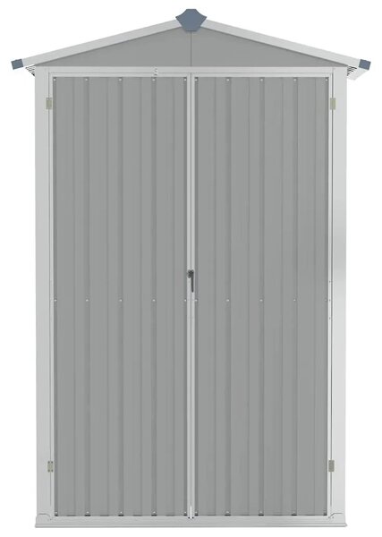 Vrtna kućica - Vrtno spremište sivo 116x45x175 cm od pocinčanog čelika - Siva 1 Siva