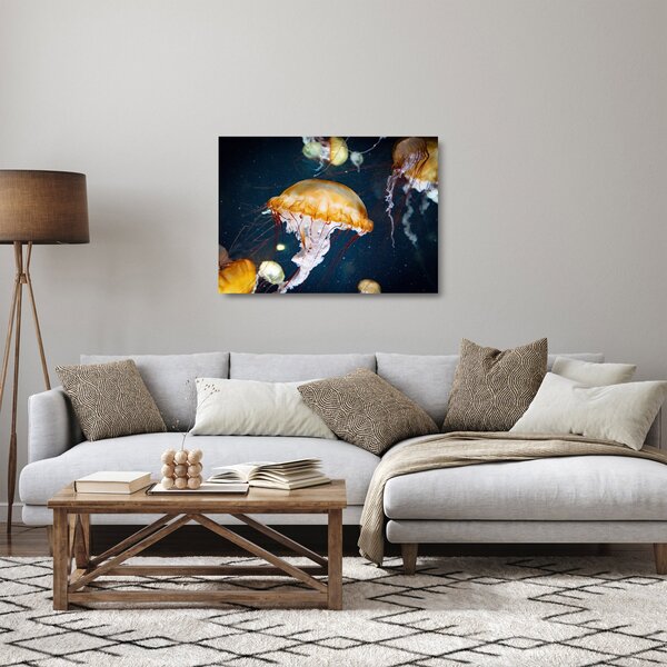 Staklena slika meduze (70x50 cm)