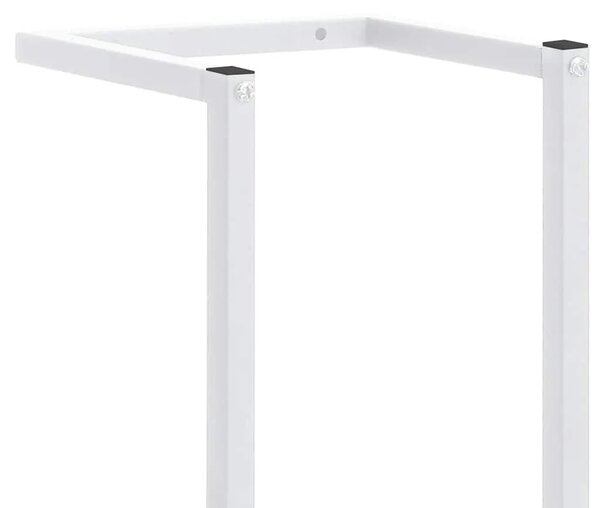 Stalak za ručnike bijeli 25 x 20 x 95 cm čelični - Bijela 25 x 20 x 95 cm Bijela 25 x 20 x 95 cm