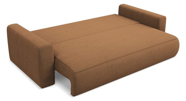 Sklopiva/s prostorom za odlaganje sofa boja terakote 238 cm Kapua – Makamii