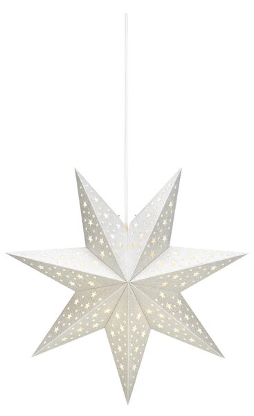 Svjetlosni ukras s božićnim motivom u srebrnoj boji ø 45 cm Solvalla – Markslöjd