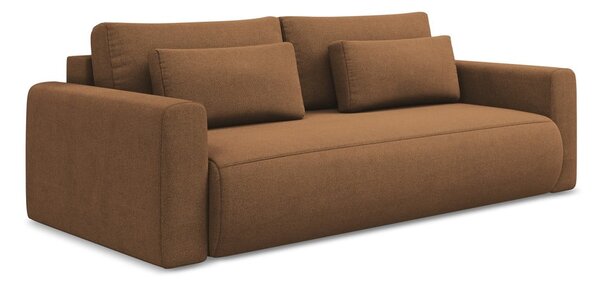 Sklopiva/s prostorom za odlaganje sofa boja terakote 238 cm Kapua – Makamii