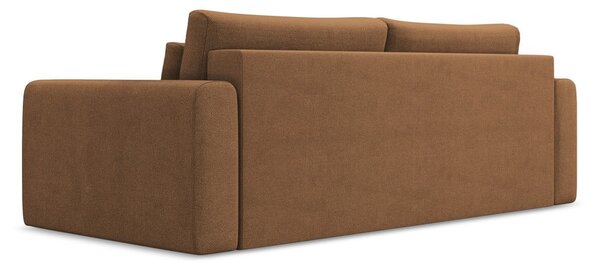 Sklopiva/s prostorom za odlaganje sofa boja terakote 238 cm Kapua – Makamii