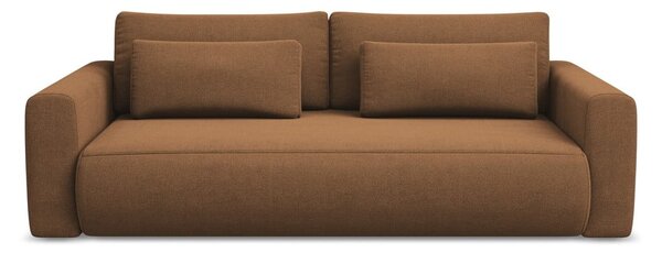 Sklopiva/s prostorom za odlaganje sofa boja terakote 238 cm Kapua – Makamii