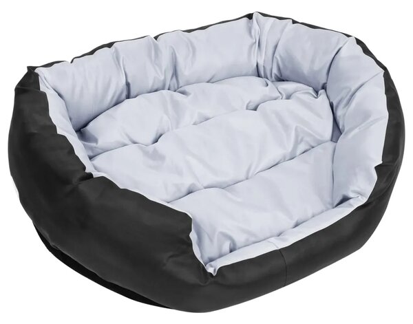 Dvostrani perivi jastuk za pse sivo-crni 85 x 70 x 20 cm - Siva i crna 85 x 70 x 20 cm Siva i crna 85 x 70 x 20 cm