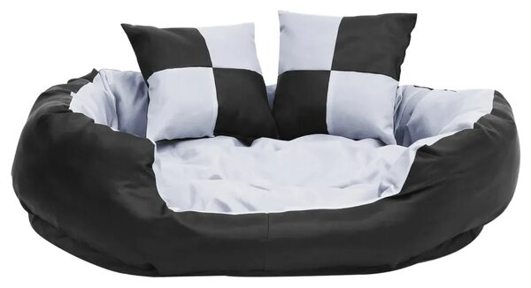 Dvostrani perivi jastuk za pse sivo-crni 85 x 70 x 20 cm - Siva i crna 85 x 70 x 20 cm Siva i crna 85 x 70 x 20 cm