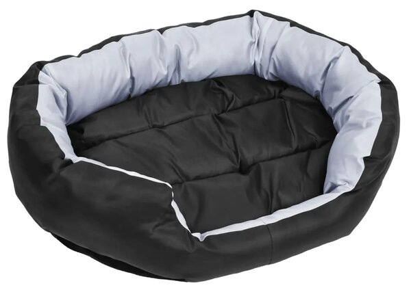 Dvostrani perivi jastuk za pse sivo-crni 85 x 70 x 20 cm - Siva i crna 85 x 70 x 20 cm Siva i crna 85 x 70 x 20 cm
