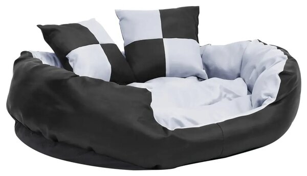 Dvostrani perivi jastuk za pse sivo-crni 85 x 70 x 20 cm - Siva i crna 85 x 70 x 20 cm Siva i crna 85 x 70 x 20 cm