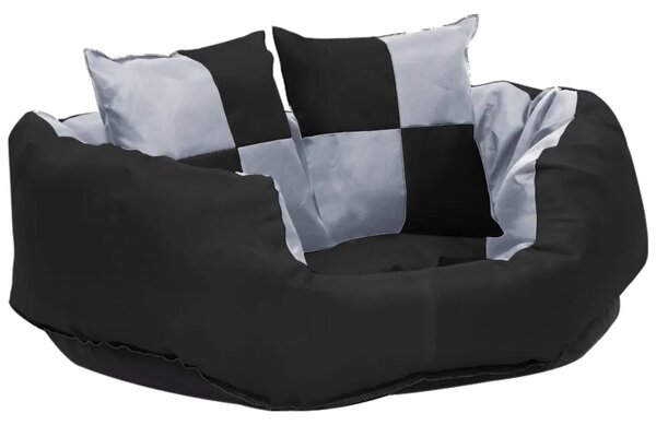 Dvostrani perivi jastuk za pse sivo-crni 65 x 50 x 20 cm - Siva i crna 65 x 50 x 20 cm Siva i crna 65 x 50 x 20 cm