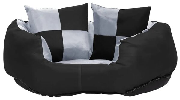 Dvostrani perivi jastuk za pse sivo-crni 65 x 50 x 20 cm - Siva i crna 65 x 50 x 20 cm Siva i crna 65 x 50 x 20 cm