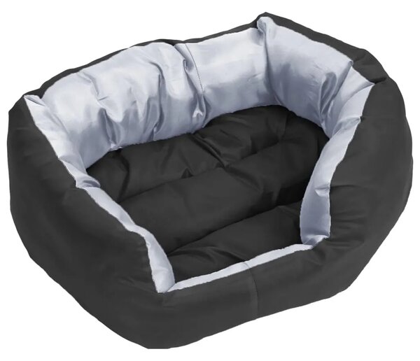 Dvostrani perivi jastuk za pse sivo-crni 65 x 50 x 20 cm - Siva i crna 65 x 50 x 20 cm Siva i crna 65 x 50 x 20 cm