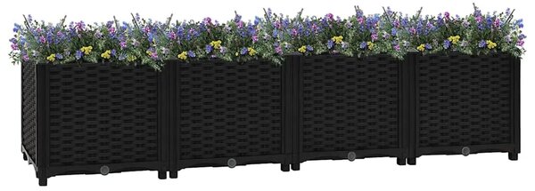 Povišena gredica 160 x 40 x 38 cm od polipropilena - Crna 160 x 40 x 38 cm 1 Crna