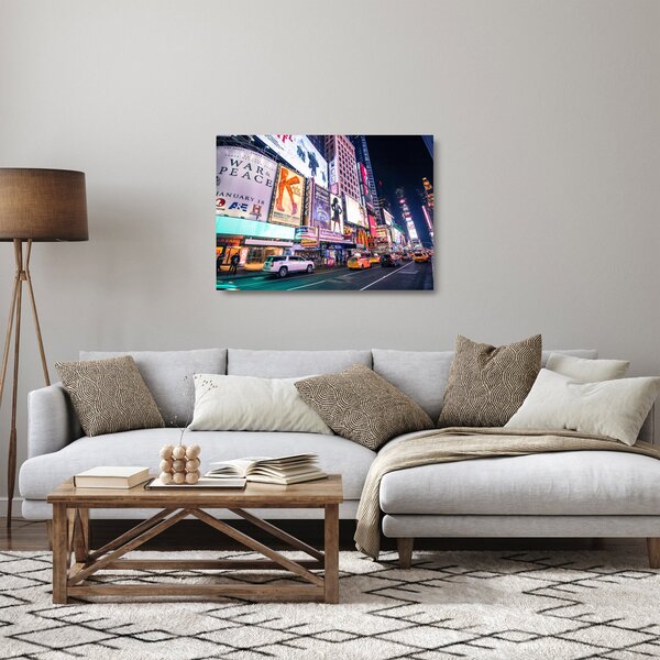 Staklena slika - New York Theatre District (70x50 cm)