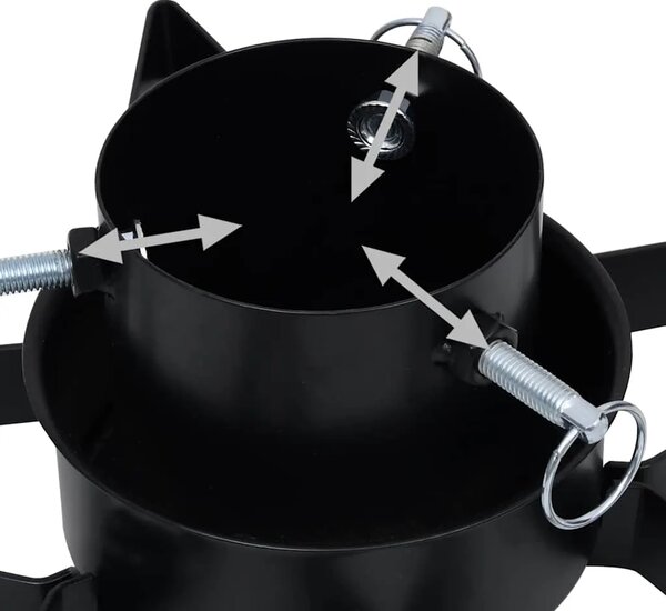 Stalak za božićno drvce crni 47 x 47 x 13 5 cm - Crna 1 Crna