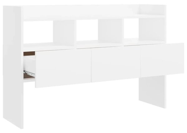 Komoda bijela 105 x 30 x 70 cm od konstruiranog drva - Bijela 1 Bijela