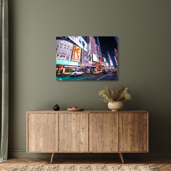 Staklena slika - New York Theatre District (70x50 cm)
