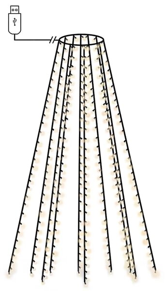 Mrežasta svjetla za božićno drvce 300 LED hladna bijela 300 cm - Hladna bijela 300 cm 1 1