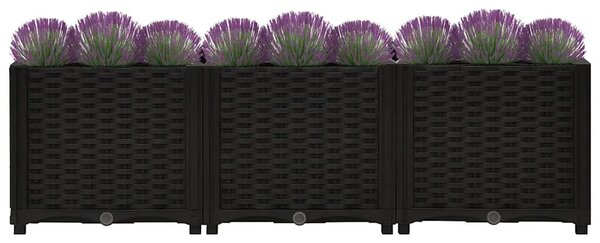 Povišena gredica 120 x 40 x 38 cm od polipropilena - Crna 120 x 40 x 38 cm 1 Crna