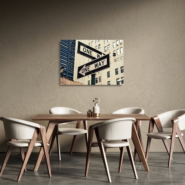 Staklena slika - New York ONE WAY (70x50 cm)