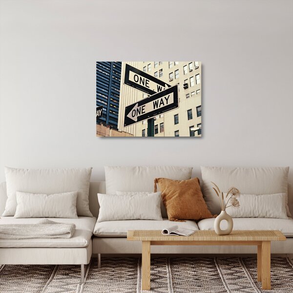 Staklena slika - New York ONE WAY (70x50 cm)