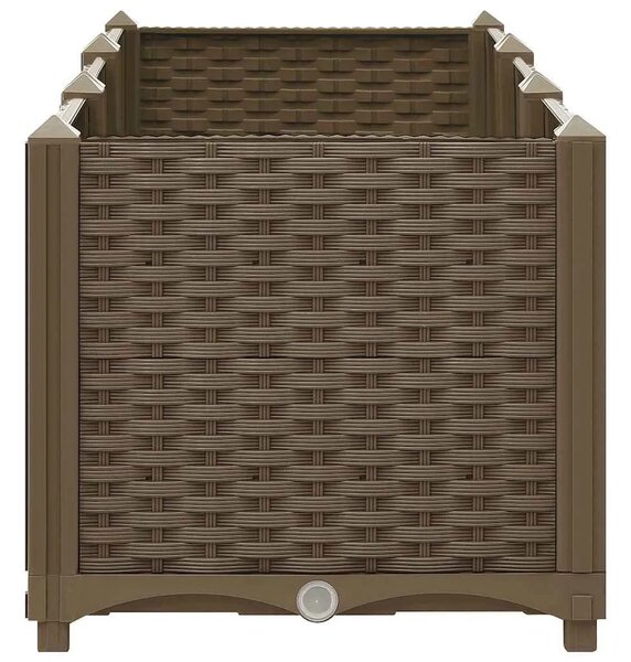 Povišena gredica 120x40x38 cm polipropilen - Smeđa 120 x 40 x 38 cm 1 Smeđa