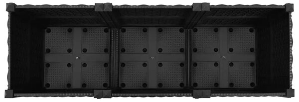 Povišena gredica 120 x 40 x 38 cm od polipropilena - Crna 120 x 40 x 38 cm 1 Crna