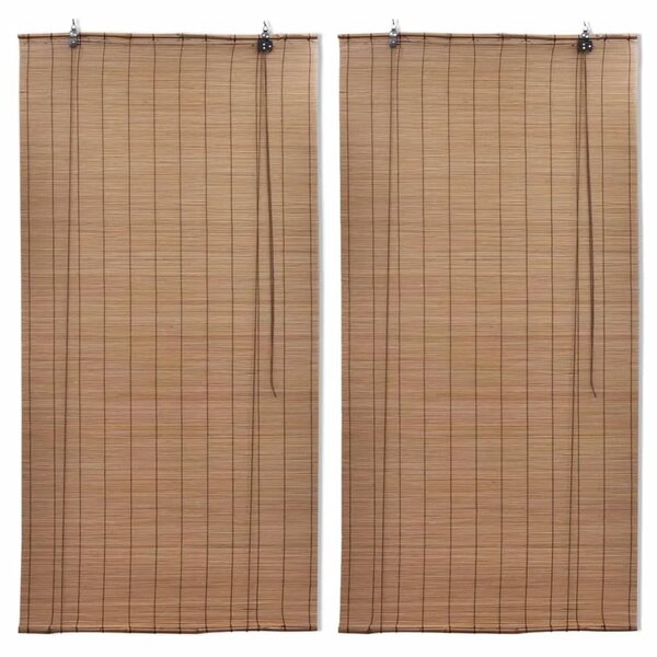 Rolete od bambusa 2 kom 100 x 160 cm smeđe