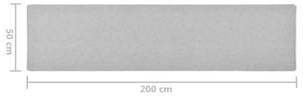 Dugi tepih svjetlosivi 50 x 200 cm - Svjetlosiva 50 x 200 cm Svjetlosiva 50 x 200 cm