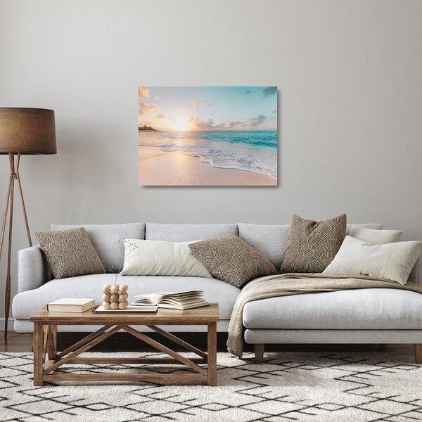 Staklena slika - Sanjiva plaža (70x50 cm)