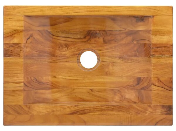 Lavabo - Umivaonik od masivne tikovine 50 x 35 x 10 cm