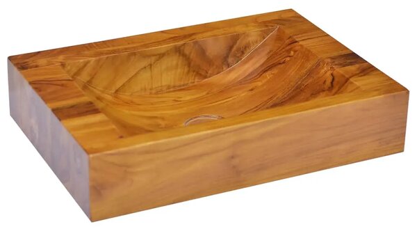 Lavabo - Umivaonik od masivne tikovine 50 x 35 x 10 cm