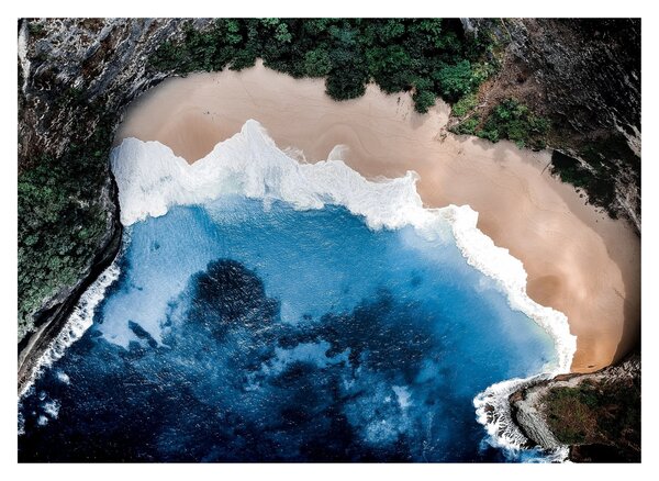 Staklena slika plaže Nusa Penida, Indonezija (70x50 cm)
