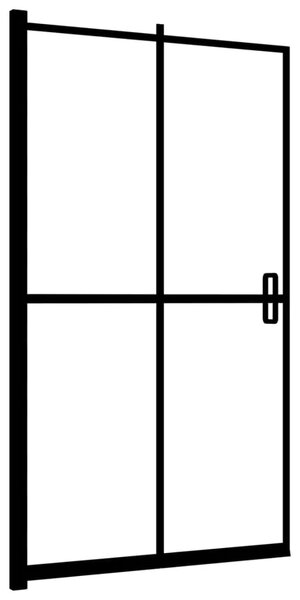 Sklopiva pregrada za tuš ESG 80 x 140 cm crna - 80 x 140 cm 80 x 140 cm