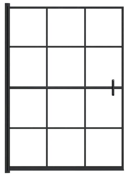 Pregrada za tuš ESG 100 x 140 cm crna - 100 x 140 cm 100 x 140 cm