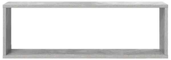 Kockaste zidne police 4 kom boja betona 80x15x26 5 cm drvene - Beton siva 80 x 15 x 26.5 cm 4 1