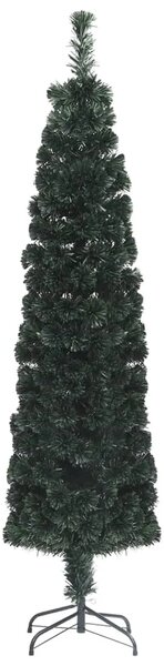 Umjetno tanko božićno drvce sa stalkom 120 cm optička vlakna - 120 x 35 cm 1 1 1