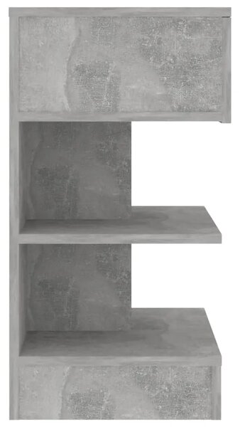 Noćni ormarići 2 kom siva boja betona 40 x 35 x 65 cm - Beton siva 2 Beton siva 2