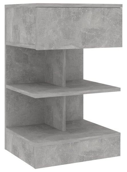 Noćni ormarići 2 kom siva boja betona 40 x 35 x 65 cm - Beton siva 2 Beton siva 2