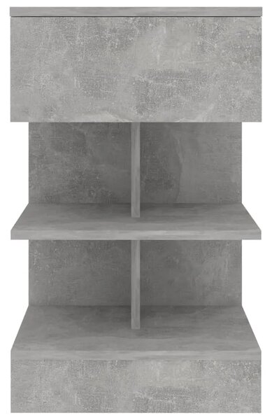Noćni ormarići 2 kom siva boja betona 40 x 35 x 65 cm - Beton siva 2 Beton siva 2