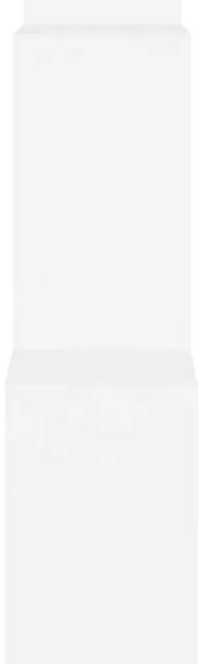 Kockaste zidne police bijele 80x15x78 5 cm konstruirano drvo - Bijela 1 1 Bijela